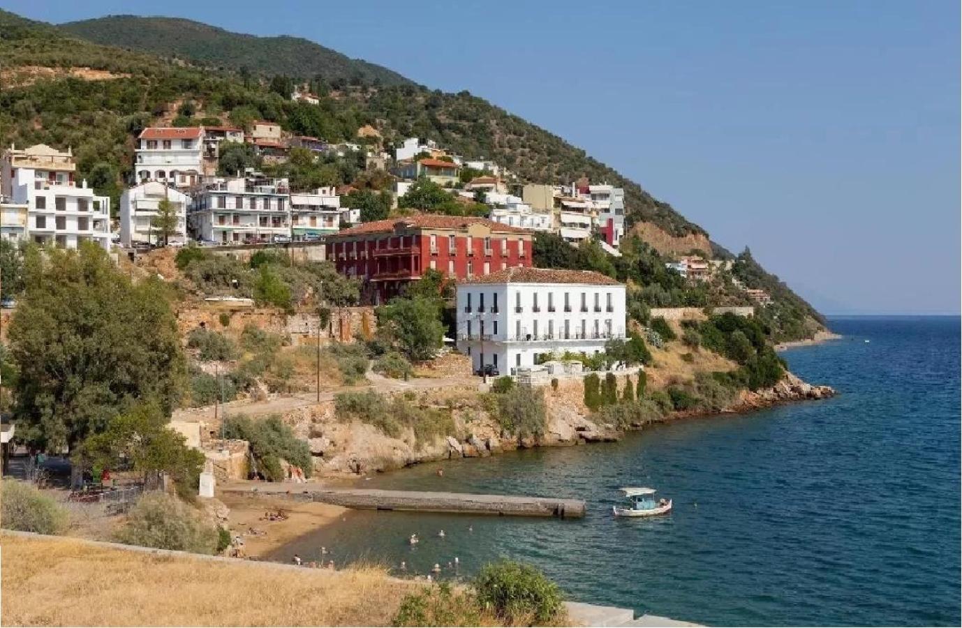 Modern Studio By The Sea Loutra Edipsou  Dış mekan fotoğraf
